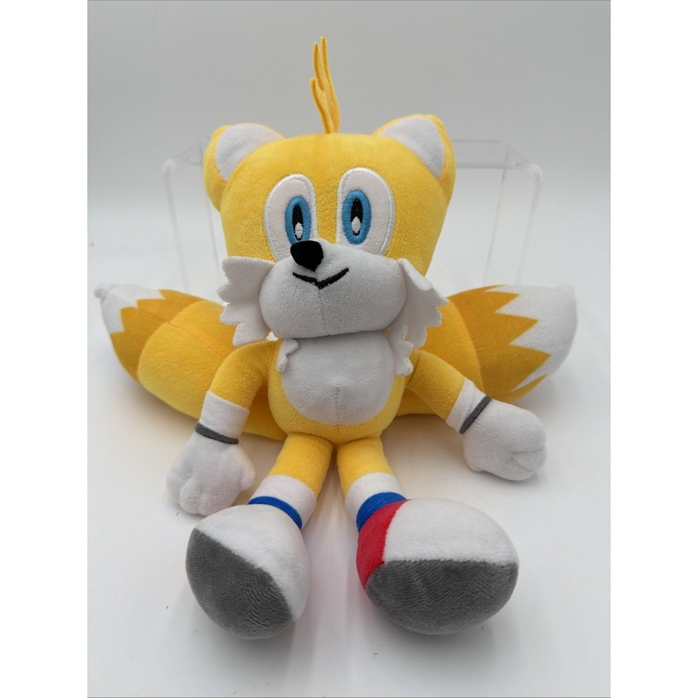 Sonic the Hedgehog‎ Tails Plush Toy Yellow Fox Saga Miles Prower 12-inch Toy EUC
